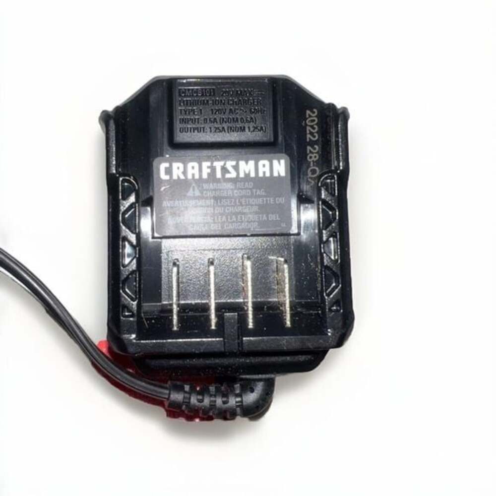 Genuine Craftsman CMCB101 20V Max Lithium-Ion Compact V20 Charger New - Picture 3 of 3